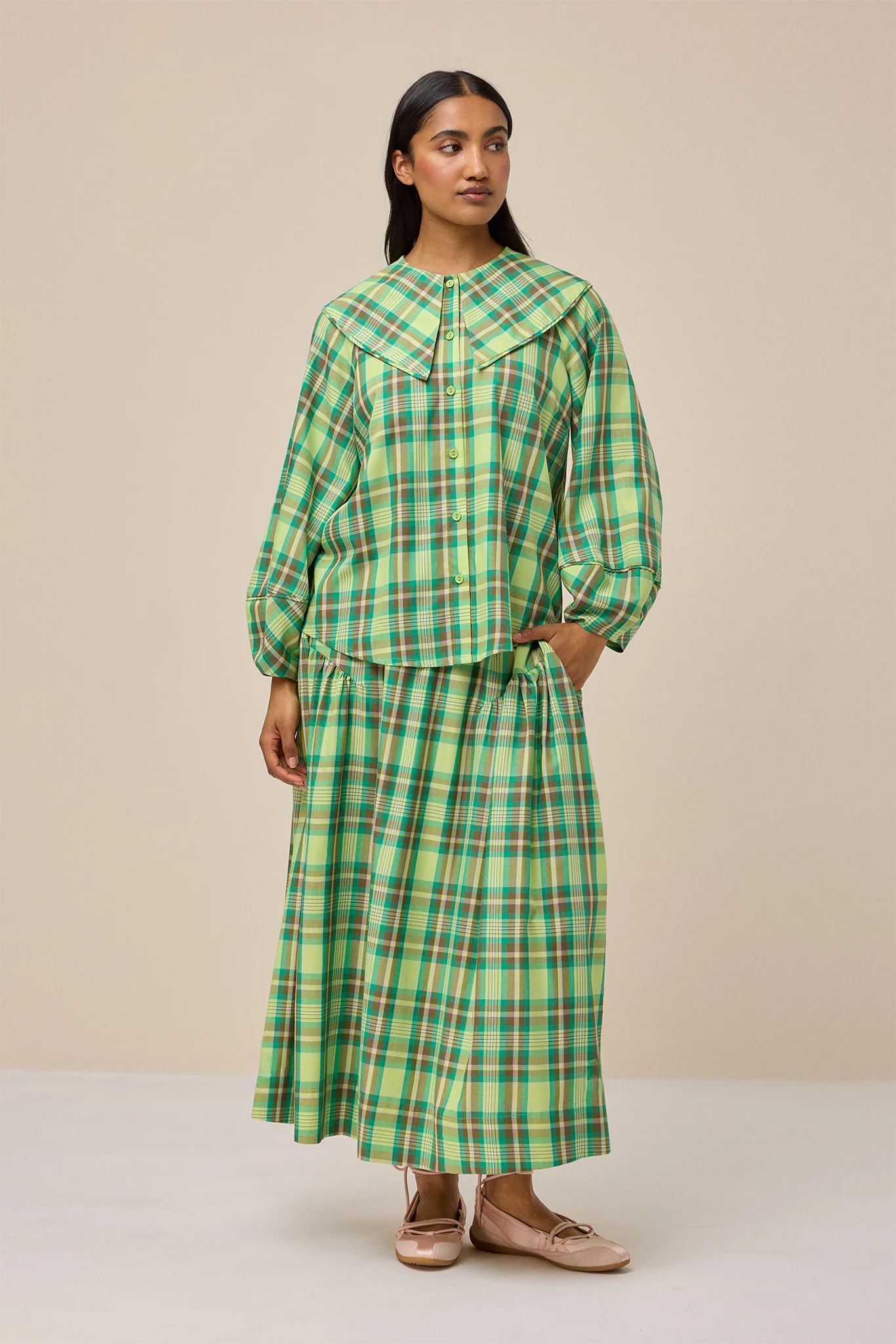 MATILDA SKIRT - PICNIC PLAID - Hercitys