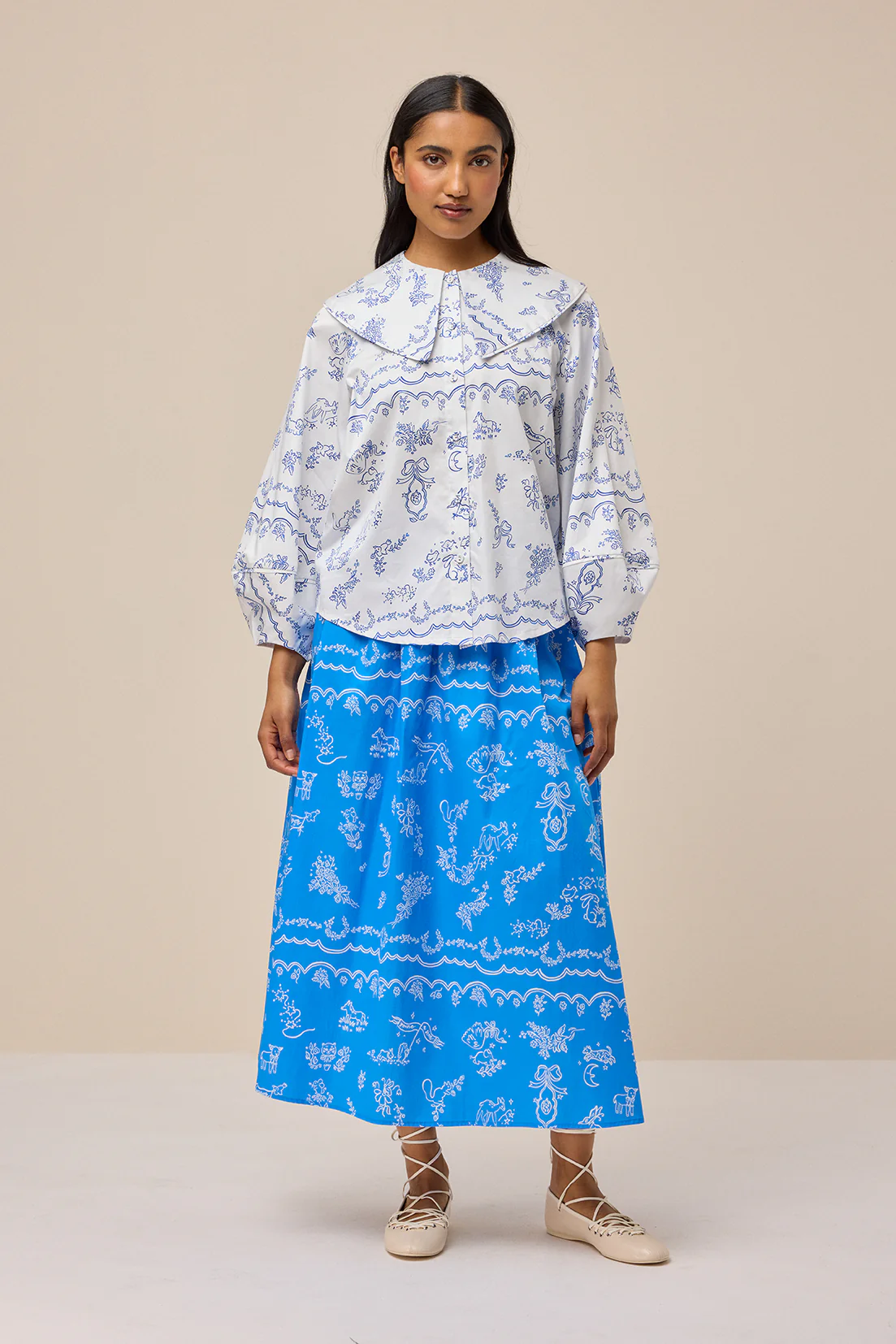 GIA SKIRT - TOILE DE JOUY - Hercitys