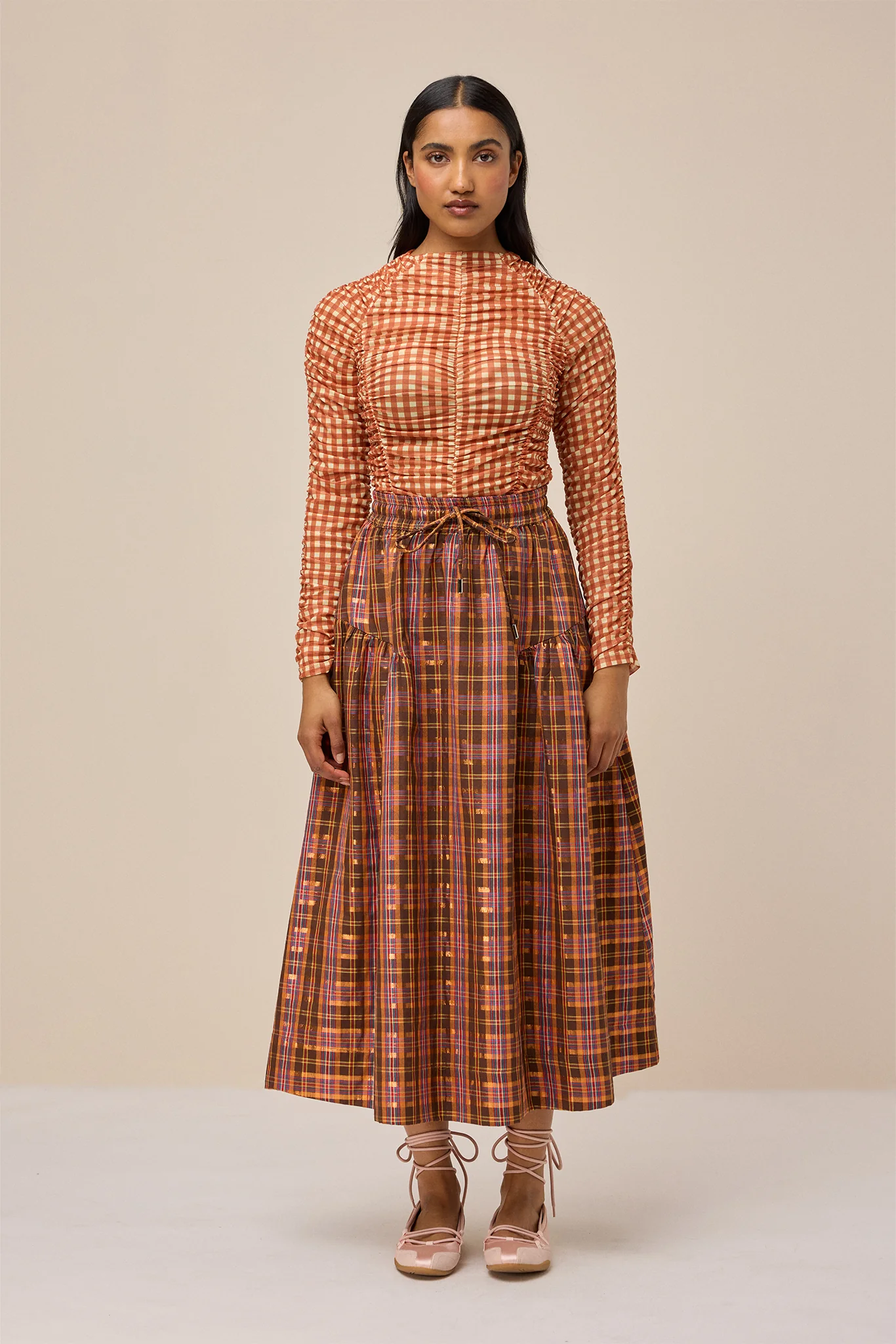MATILDA SKIRT - PICKET FENCE PLAID - Hercitys