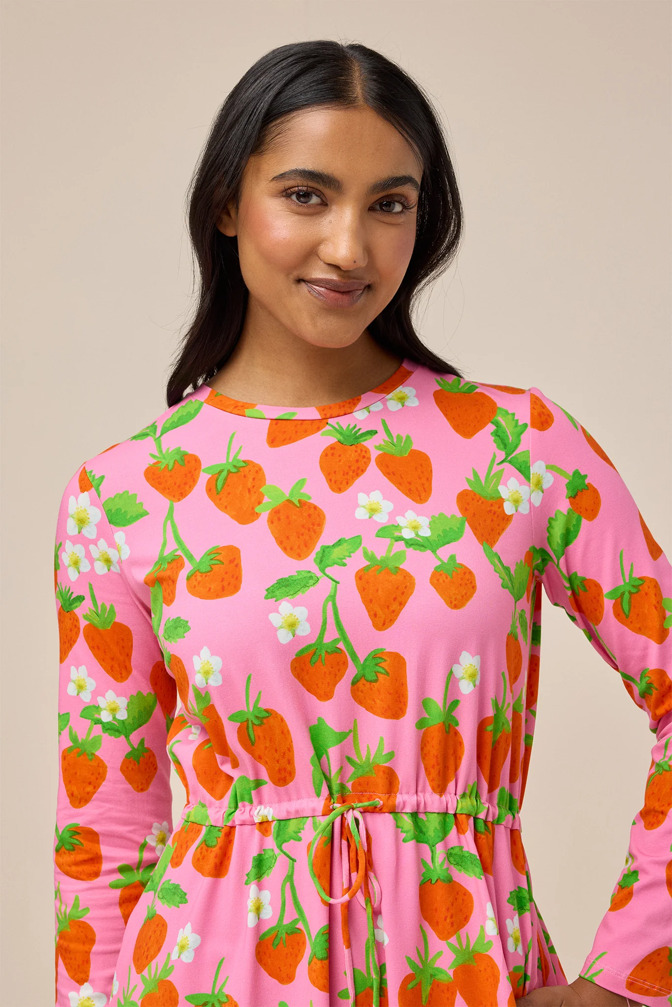 DUNES DRESS - STRAWBERRY PINK - Hercitys