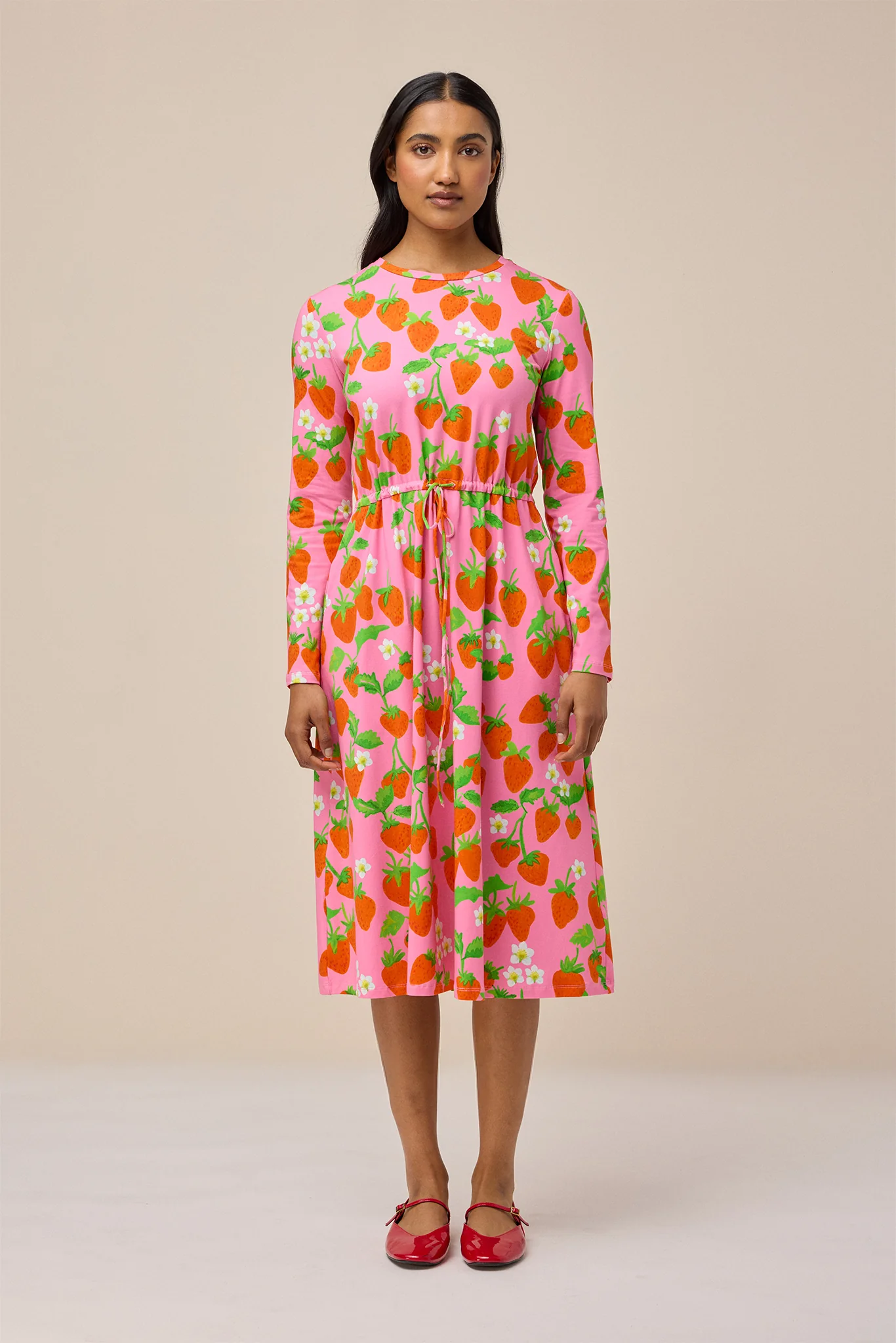 DUNES DRESS - STRAWBERRY PINK - Hercitys