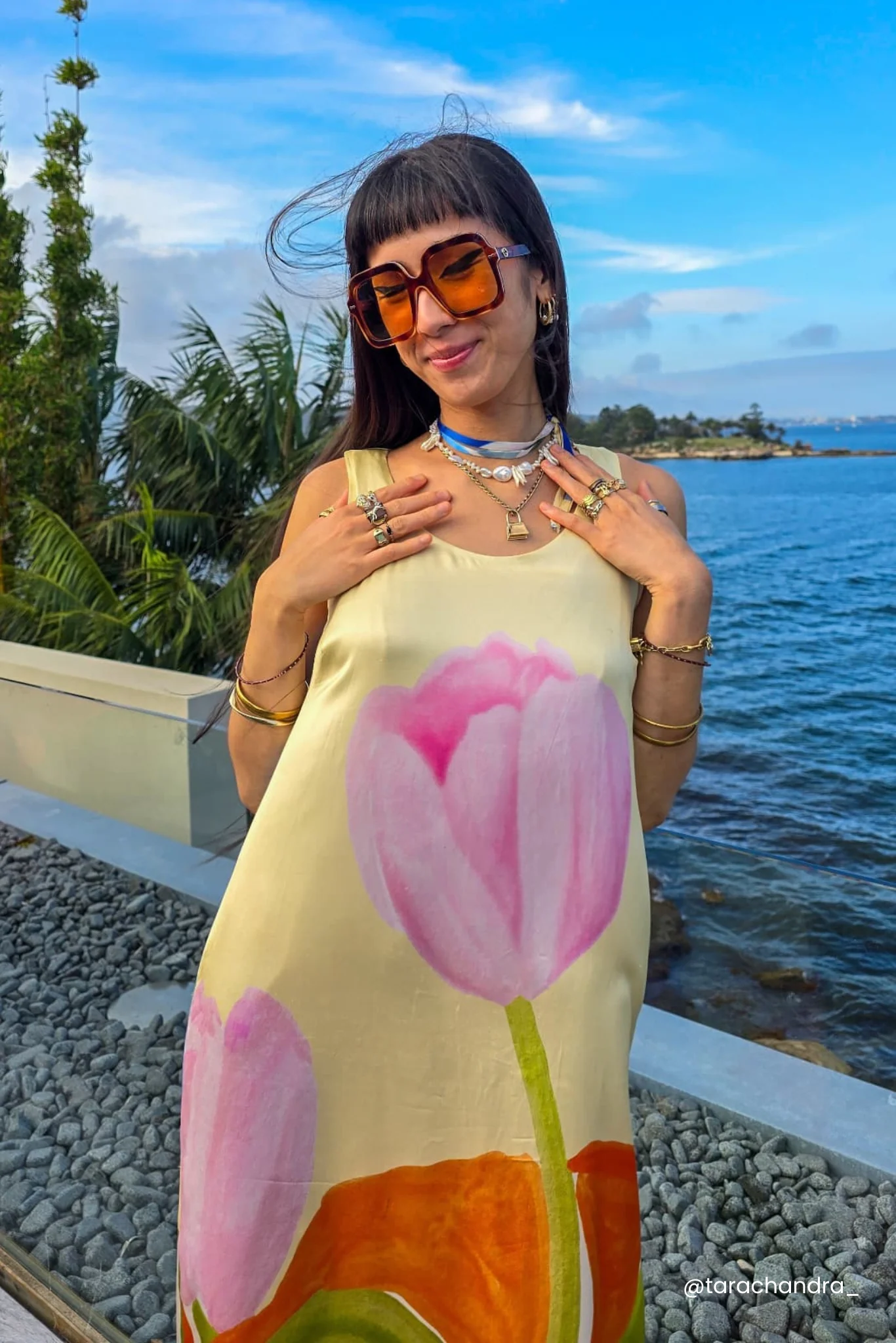 SILK SEEDLING DRESS - MACRO TULIP - Hercitys