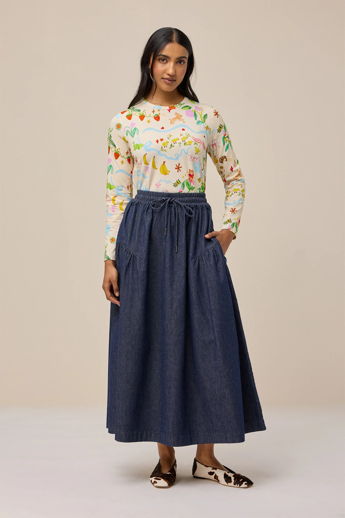 MATILDA SKIRT - DENIM - Hercitys