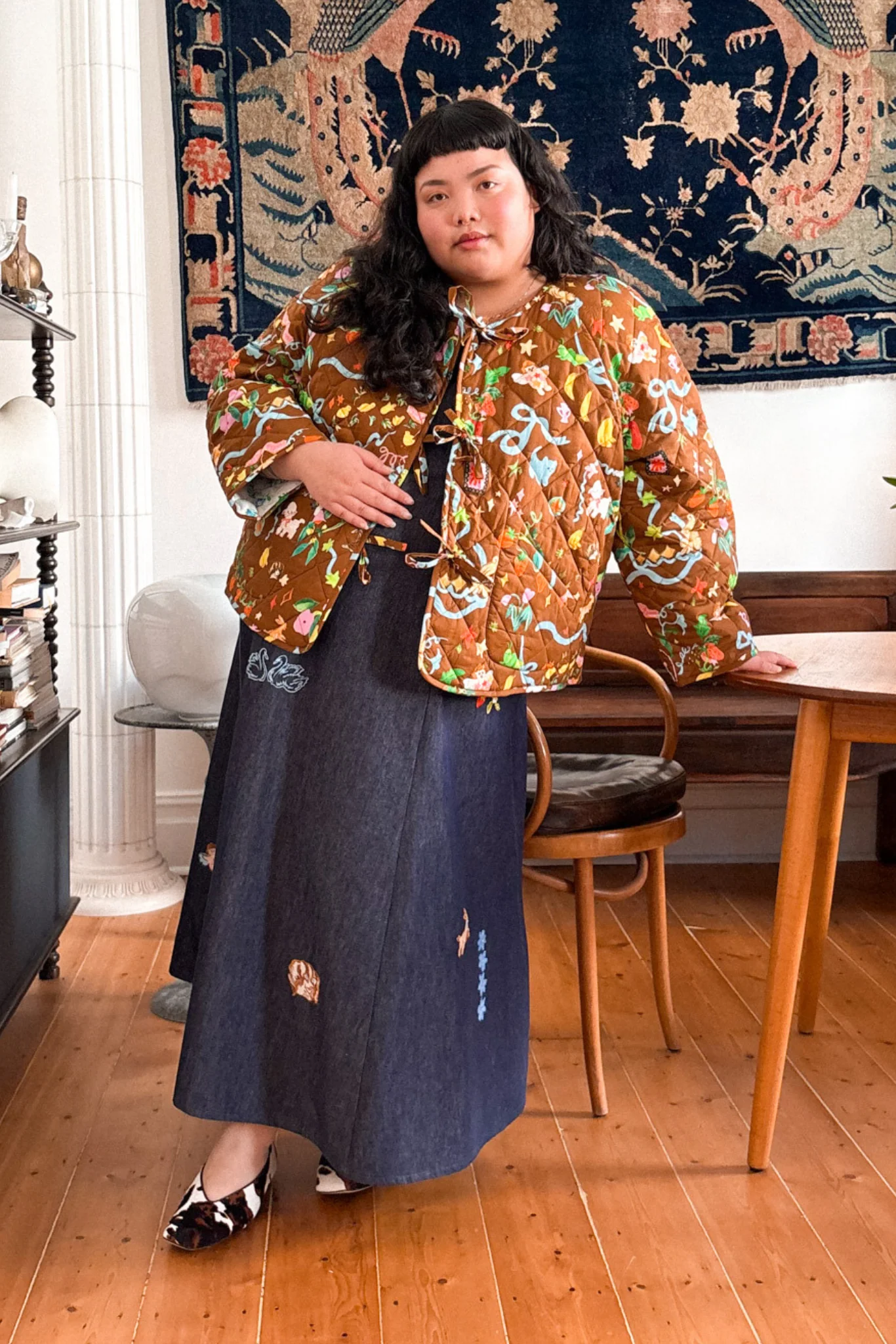 REVERSIBLE QUILTED JACKET - STORY BOOK/CHINTZ - Hercitys