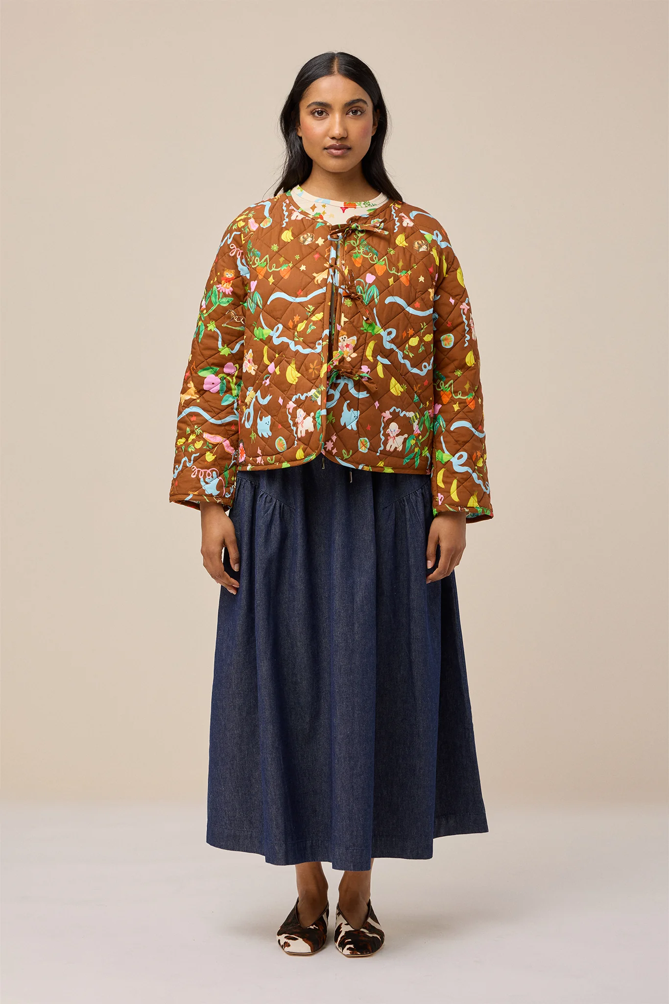 REVERSIBLE QUILTED JACKET - STORY BOOK/CHINTZ - Hercitys